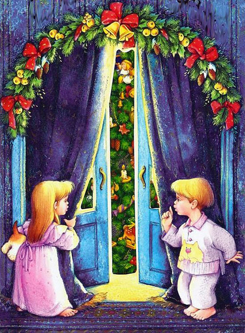 Открытая дверь в сказку. Дверь в сказку. Открывающаяся дверь в новый год. Дверь в новогоднюю сказку.